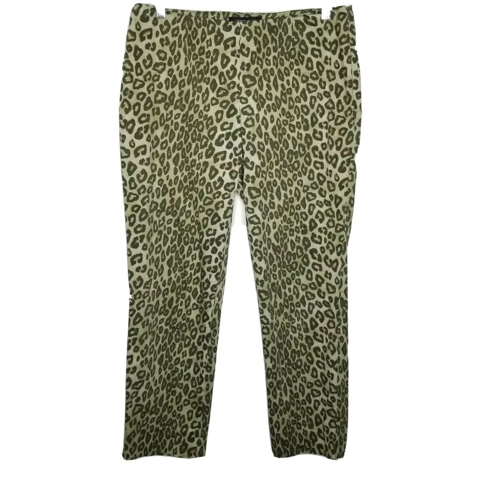 Lafayette 148 Leopard Print Pants Women Size 2